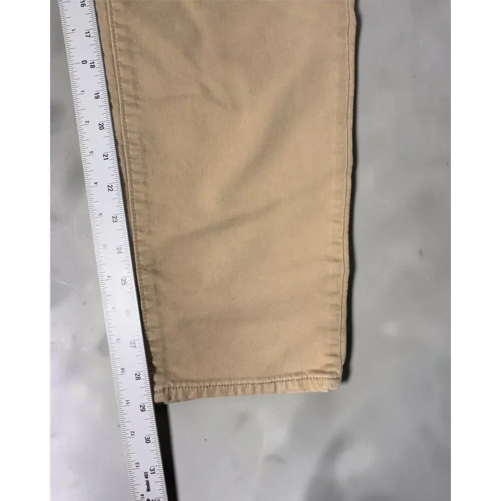 Banana Republic Traveler Jeans Mens 36x32 Beige Athletic Fit Stretch Pants